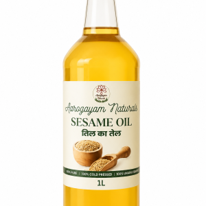 Aarogayam Naturals Cold Pressed Sesame Oil 1 Litre